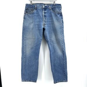 Vintage Levis 501 Straight Leg Jeans Mens‎ 38x30 Medium Wash Classic Denim